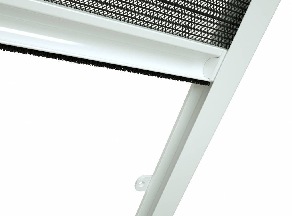 Sonnenschutz Dachfenster Plissee 110x160cm Weiß oder Braun Profi Kombiplissee 