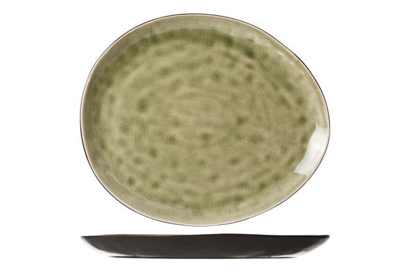 cosy & trendy streetfood olive plate ov 15x11.5cm METRO