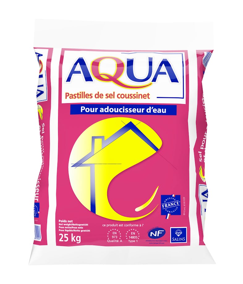 Pastille de sel pour adoucisseur d'eau, Aqua (10 Kg)
