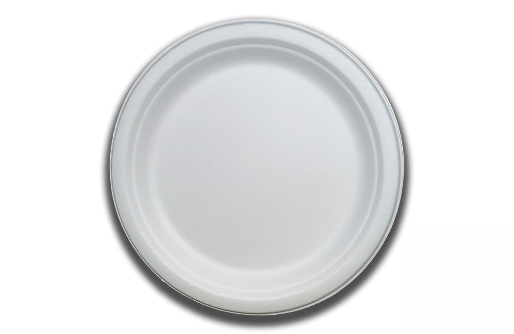 Take away platos desechables llano compostable 23 cm. 500 ud. Modelo