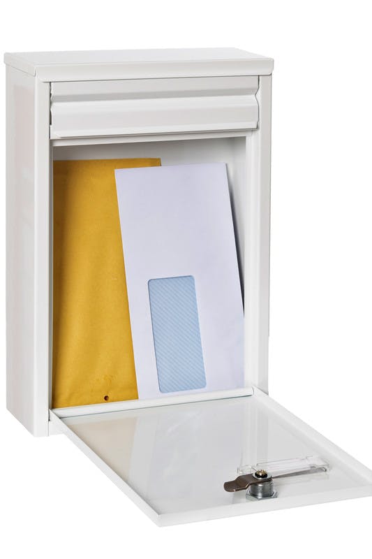 ARREGUI Zaguán E5757 Caixa de Correio externa em aço inoxidável, caixa  postal pequena de parede, com bocal traseiro, coletor de cartas,  anticorrosivo