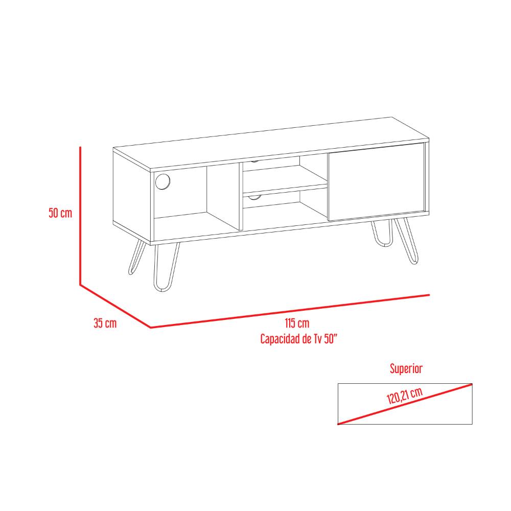 Conjunto Andorra, Mueble Para Tv Z180, capacidad Tv 70 pulgadas +