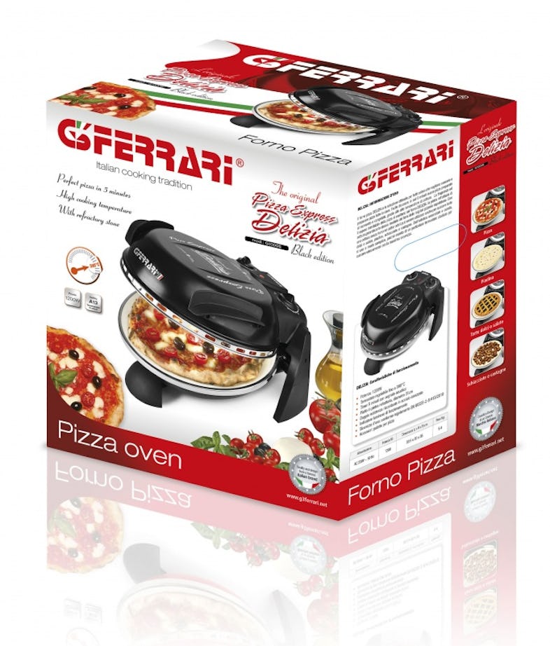 G3 Ferrari Delizia Pizzamacher/Ofen 1 Pizza/Pizzen 1200 W Schwarz