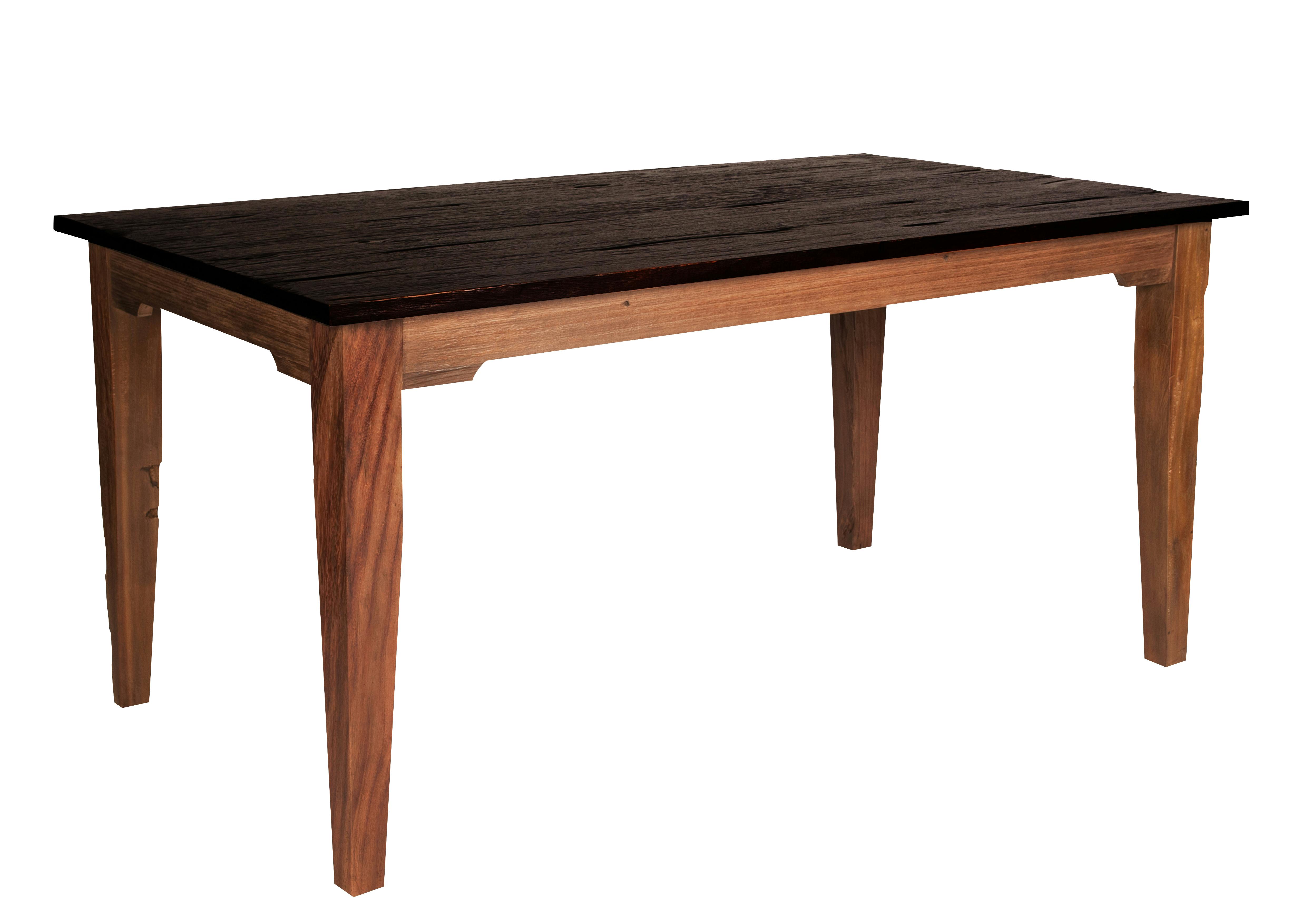 SIT Möbel SEADRIFT Tisch 160 x 90 cm rechteckig, 4 Beine, mit dunkel  abgesetzter Platte