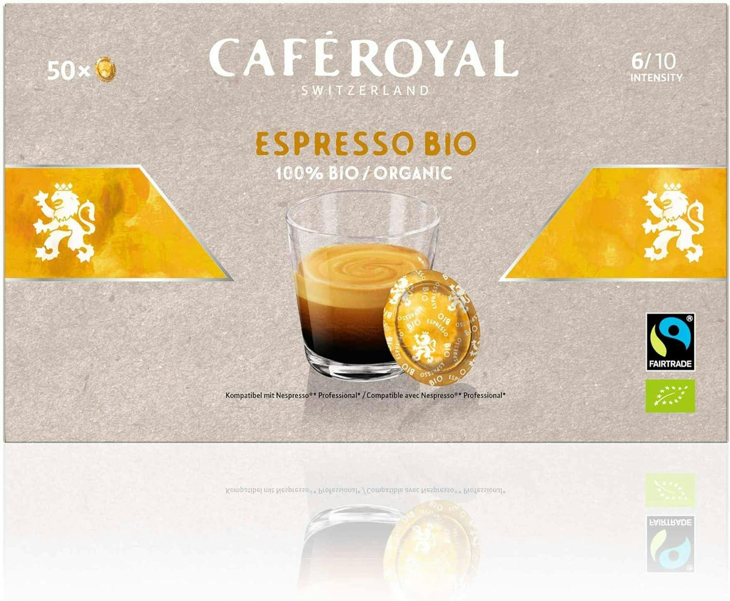 Café Royal Espresso Bio 100 Capsules pour Cafetière à Café