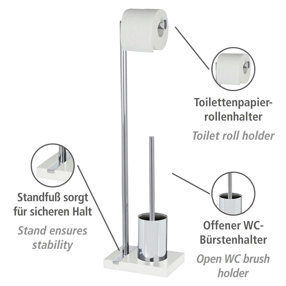 WENKO Stand WC-Garnitur Noble White | METRO Marktplatz