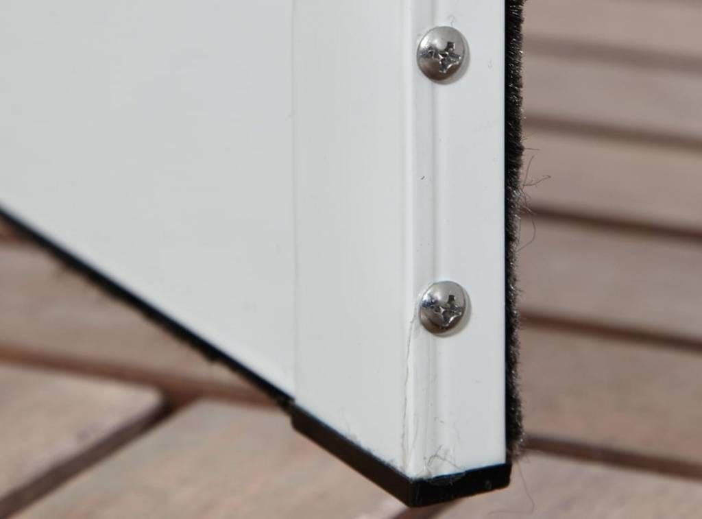 Stabiler Fliegengittertür Bausatz zur Befestigung am Tür-Rahmen, auf Maß, Boxline
