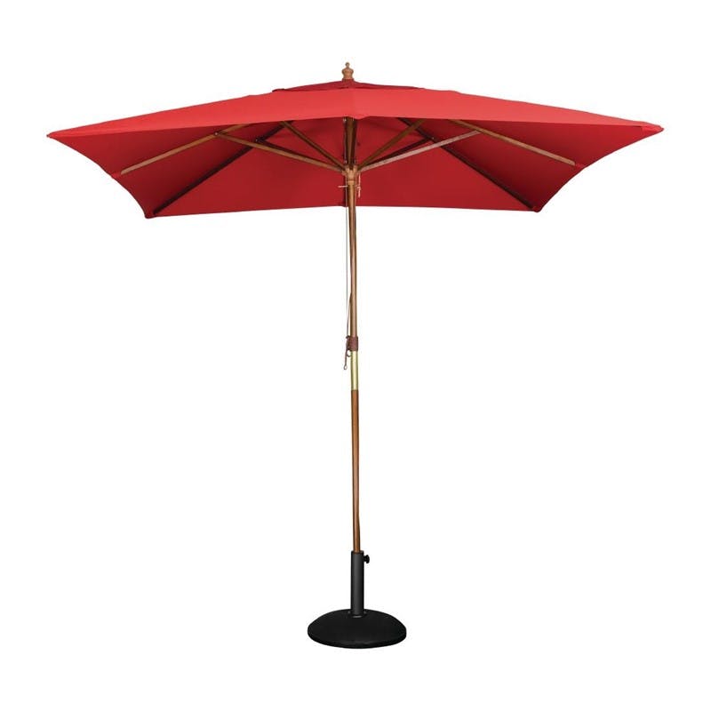 elkaar Referendum musicus Bolero vierkante rode parasol 2,5 meter | MAKRO Webshop