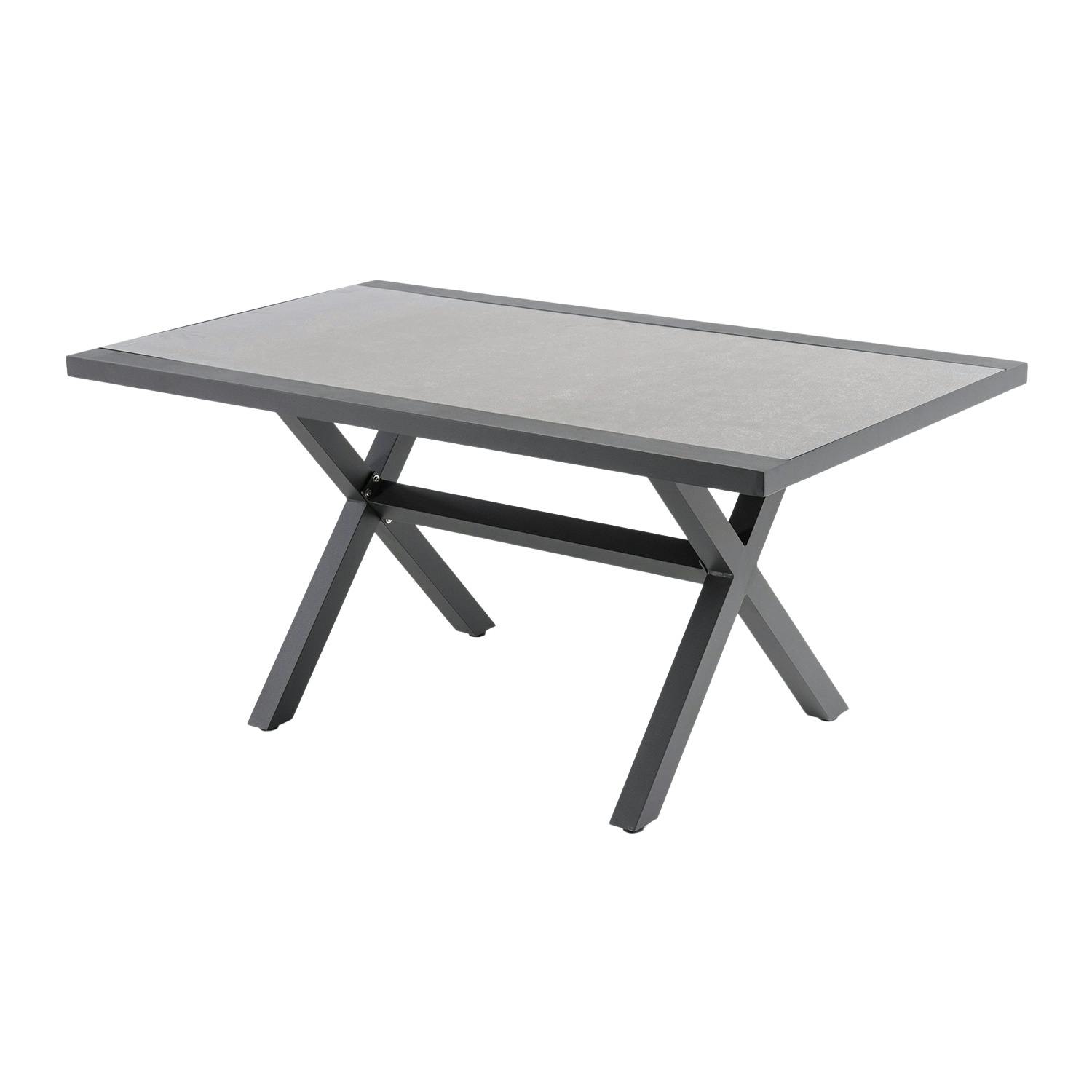 Mesa auxiliar de jardín, Tamaño 80x140x65 cm, Aluminio reforzado color