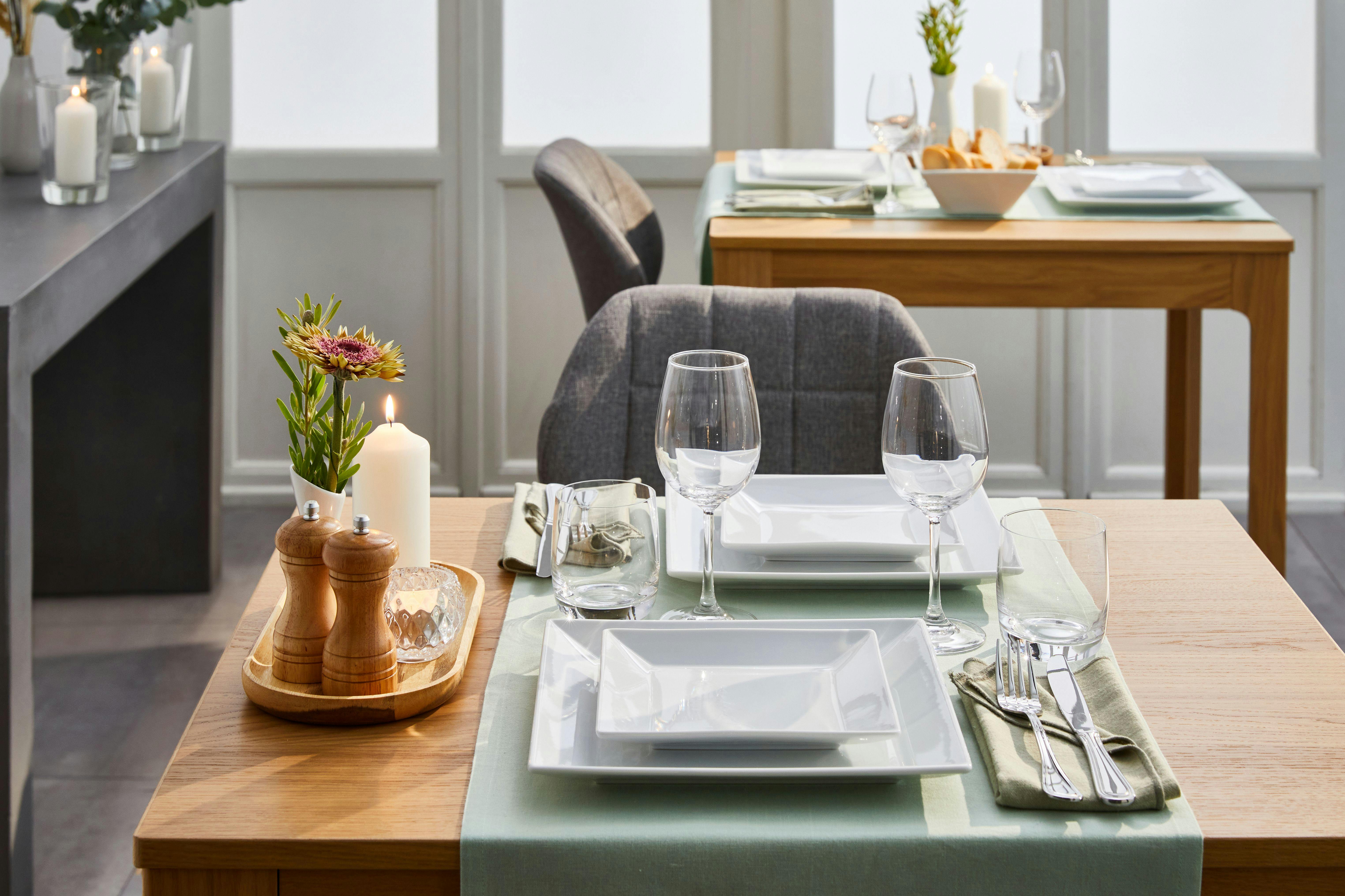 METRO Professional Plat bord Modern, porselein, 27 x 27 cm, vierkant