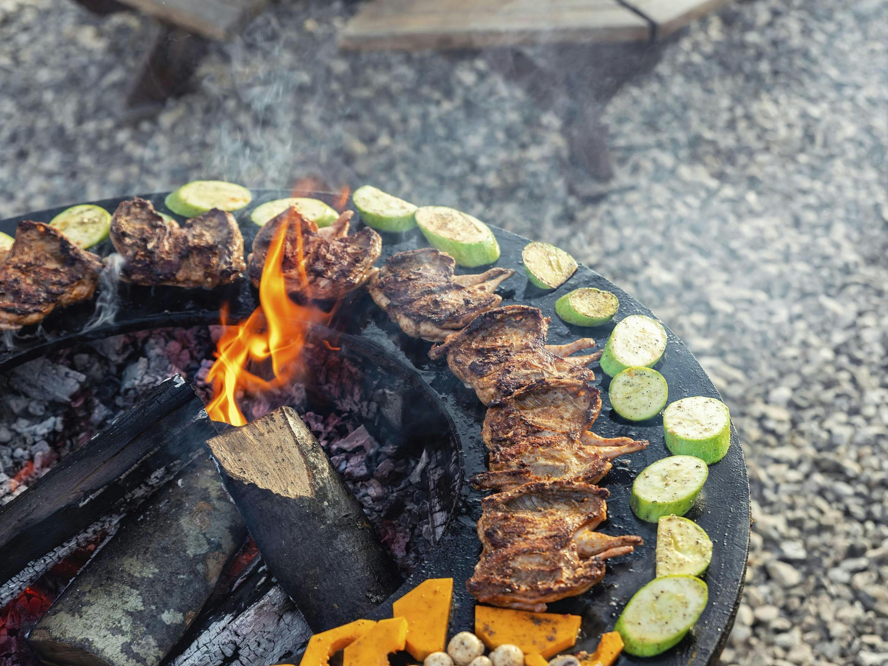 TecTake Barbacoa Barbecue Grill con Carbón Vegetal Parrilla