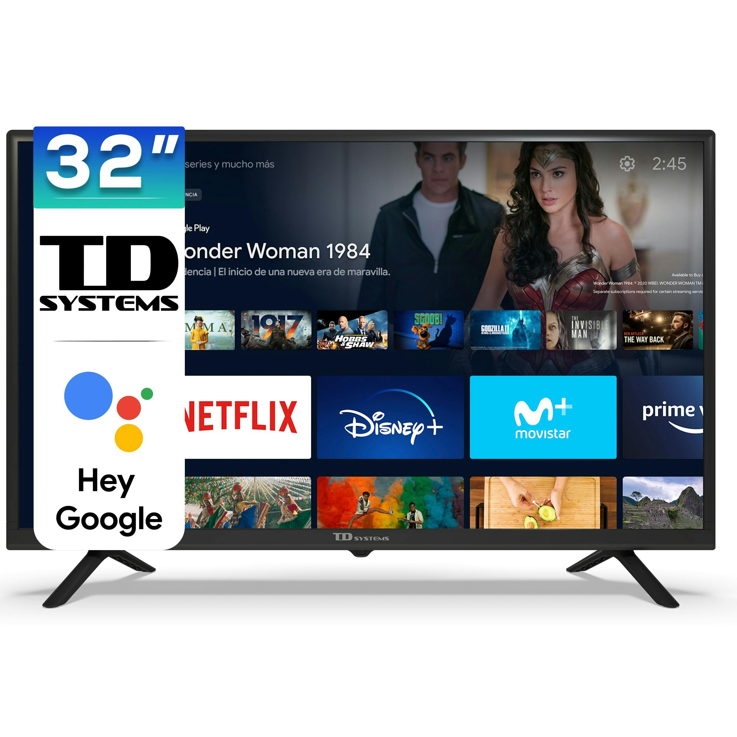 Smart TV pulgadas televisor (Hey Google official Control por Voz TD Systems K32DLC16GLE | MAKRO Marketplace