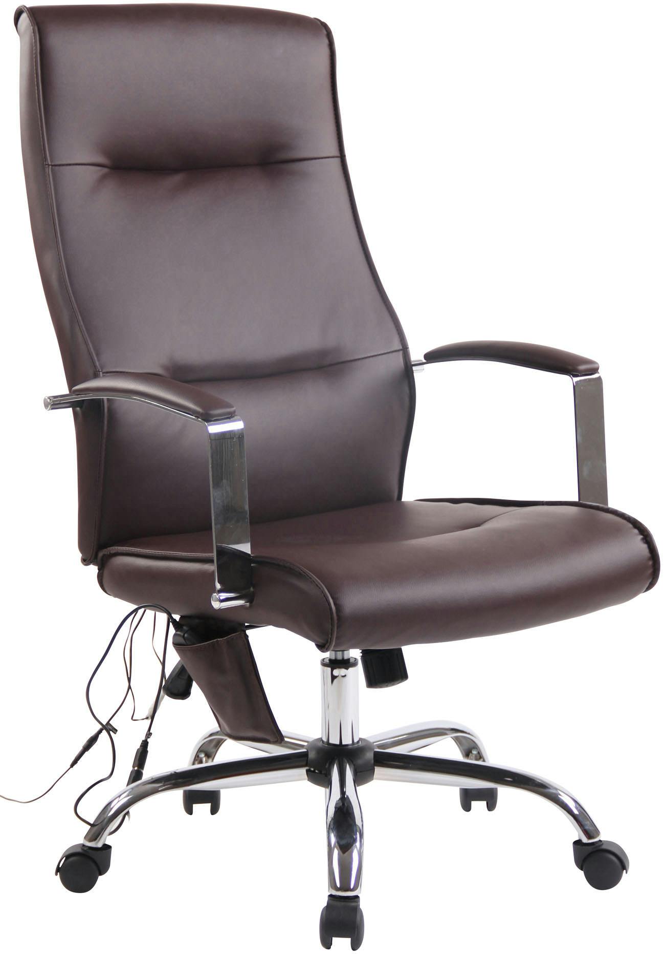 relais kip hebben Portland bureaustoel met massagefunctie bruin | MAKRO Webshop