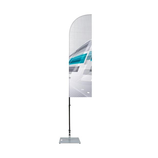 Beachflag Haiflosse 3 000 Mm Socle De 15 Kg Sans Impression