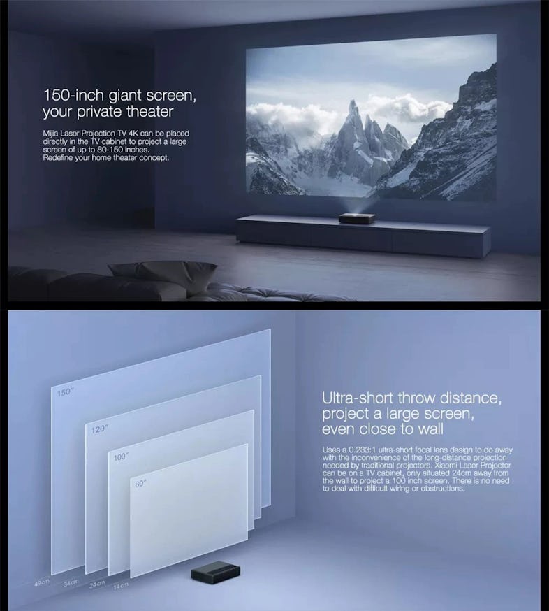 Xiaomi Mi Laser Projector videoproyector Proyector inteligente