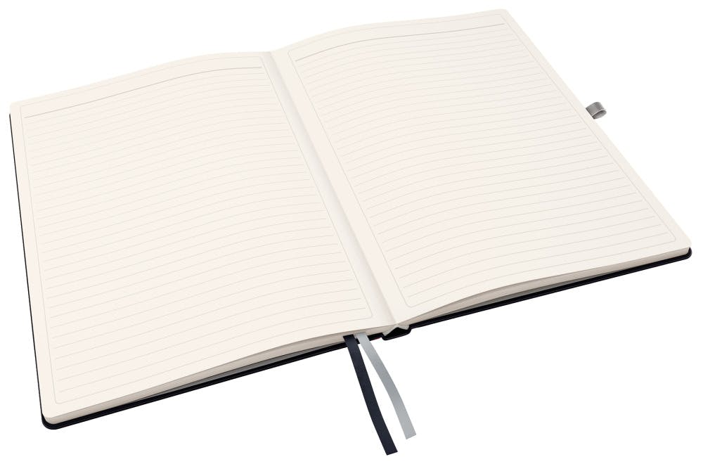 Cuaderno Wiro Leitz WOW. PP. 80 hojas rayado horizontal,DIN A5, blanco —  KounterPRO