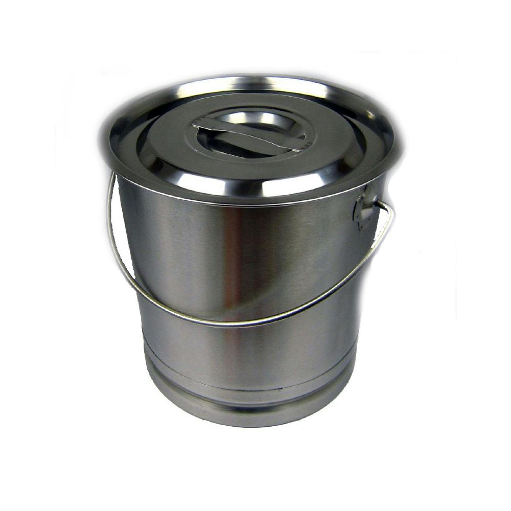 Edelstahl Eimer Kücheneimer 20 Liter mit Deckel | METRO Marktplatz