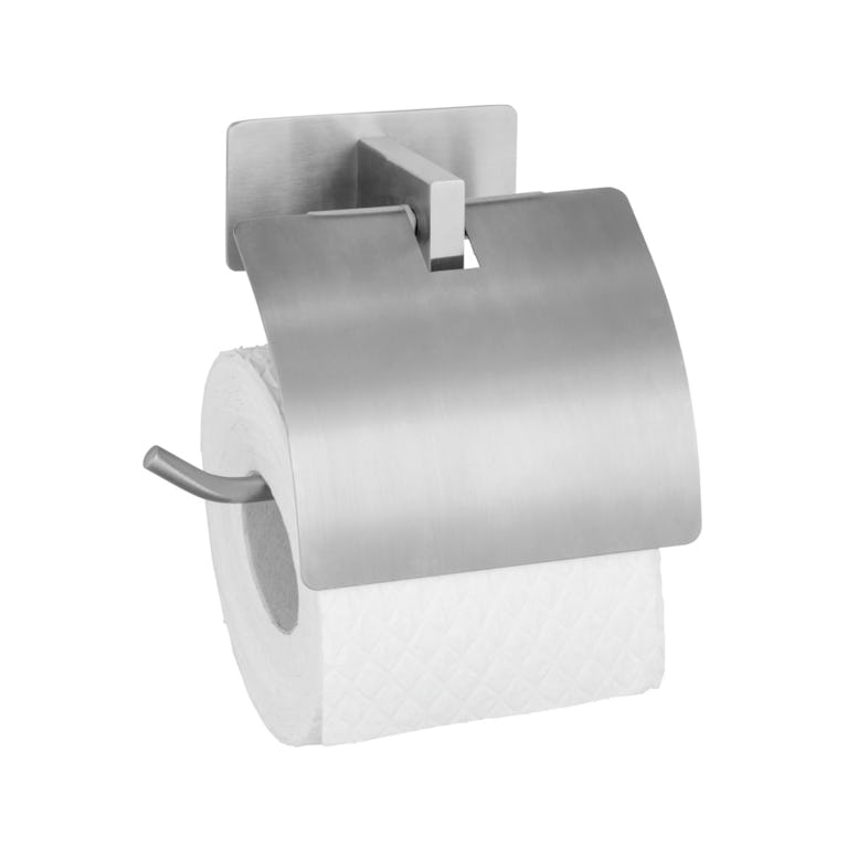 WENKO Turbo-Loc® Toilettenpapierhalter mit Deckel Genova Matt | METRO  Marktplatz | Toilettenpapierhalter