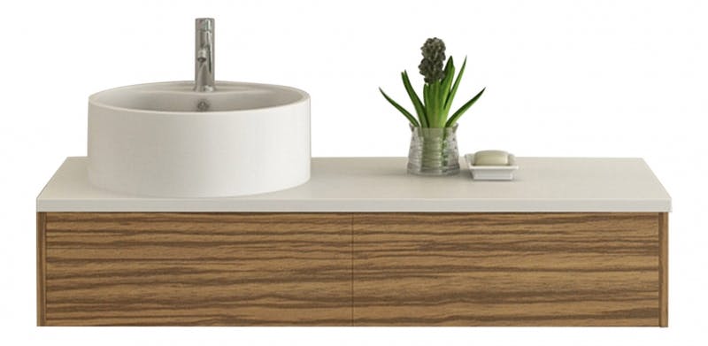 Badmöbel Set Biel Zebra-Dekor Waschtisch Waschbecken Badset | METRO