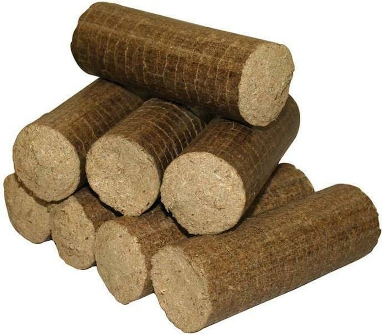 Tronchetti pressati legna da ardere da 10kg di puro faggio rovere per stufe  camini