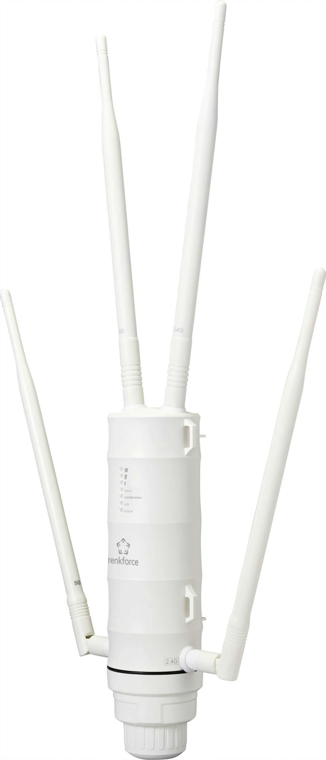 Renkforce RFOWF700 DualBand Außenbereich WiFi AC1200 Mesh Extender