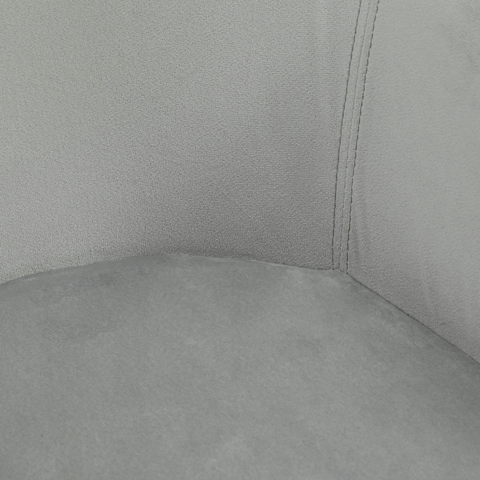 HOMCOM Juego de 2 Sillas de Comedor Modernas Tapizadas en Terciopelo con  Patas de Madera para Salón 54x57x80 cm Gris