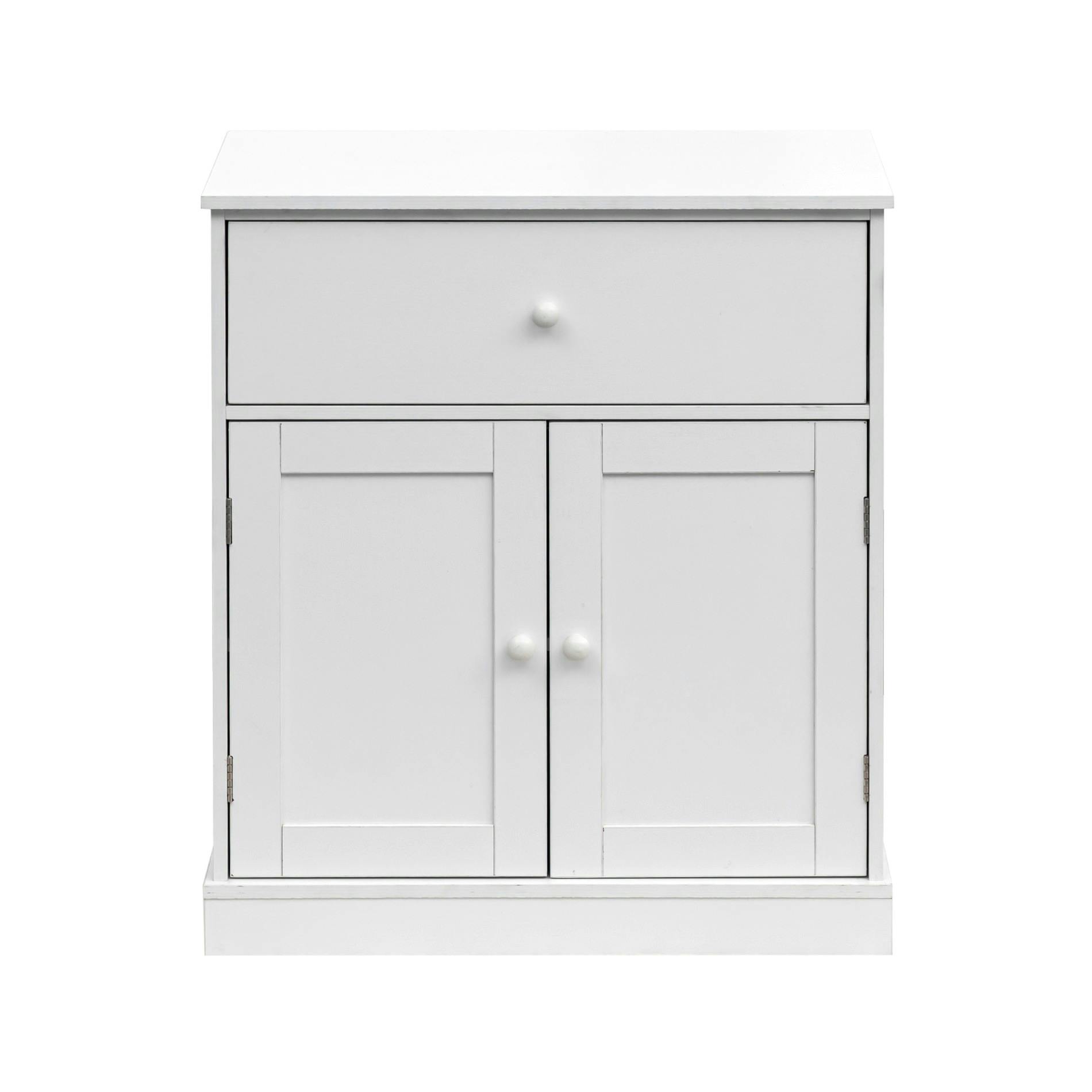 Rebecca Mobili Cassettiera Comodino Legno 6 Cassetti Bianco Azzurro  59,5x55,5x25