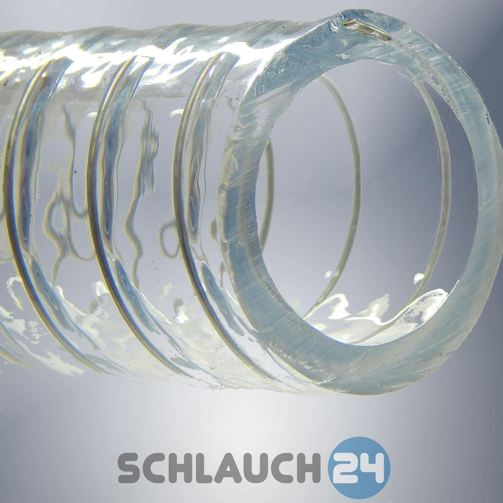 Saugschlauch Spiral Abwasser Pumpe Schlauch Stahlsspirale 45 mm transparent 