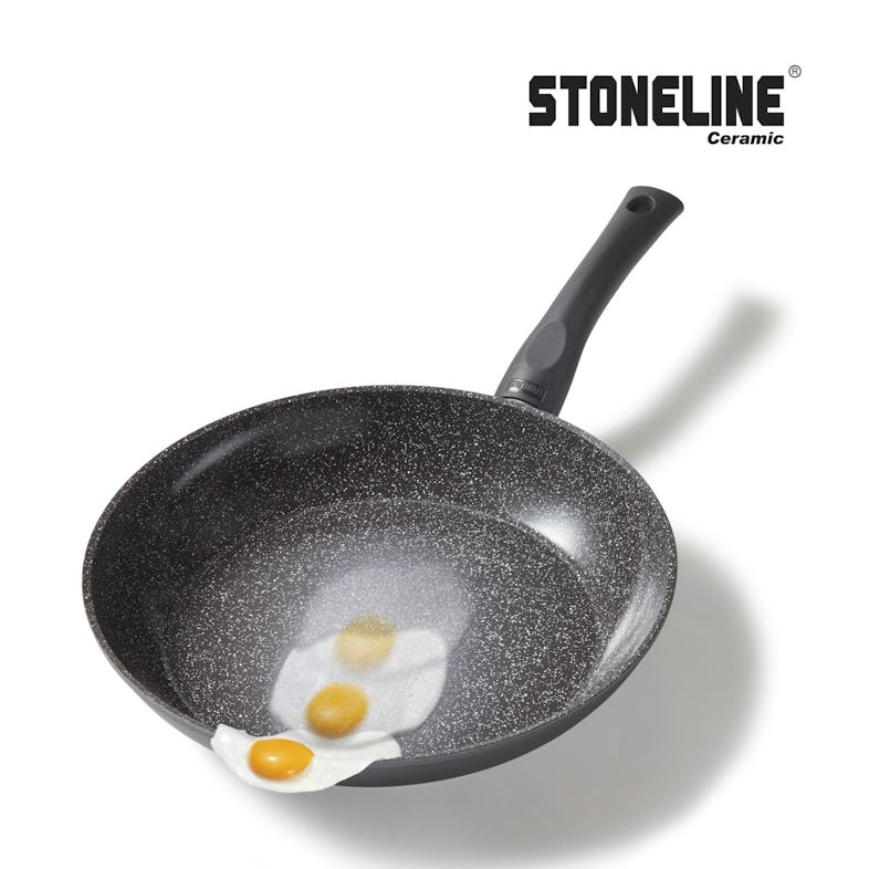 STONELINE® CERAMIC Kochgeschirr-Set, 14-tlg., Keramik-Beschichtung, Marktplatz Glasdeckeln, Induktion | mit METRO