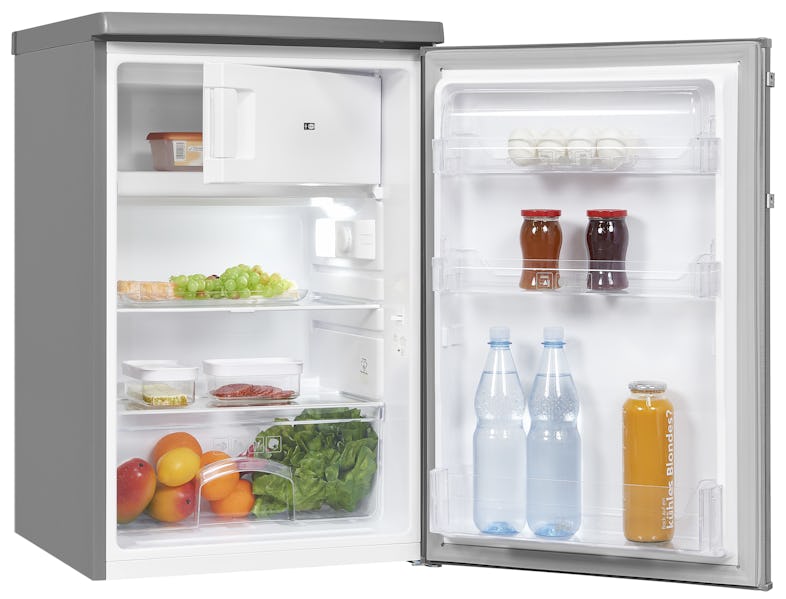 Exquisit Kühlschrank KS16-4-HE-040D inoxlook, 109 Marktplatz l | METRO Fassungsvermögen