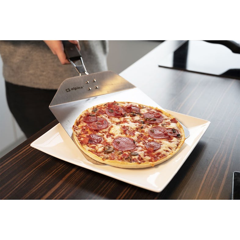 Pelle à pizza 25 x 24 cm Aluminium alimentaire Manche pliable ALPINA