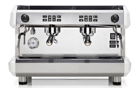 Morgan Siebtragermaschine 2 Gruppig Weiss Oder Grau Espressomaschine Kaffeemaschine Gastro Milchaufschaumer Espresso Cappuccino Metro Marktplatz