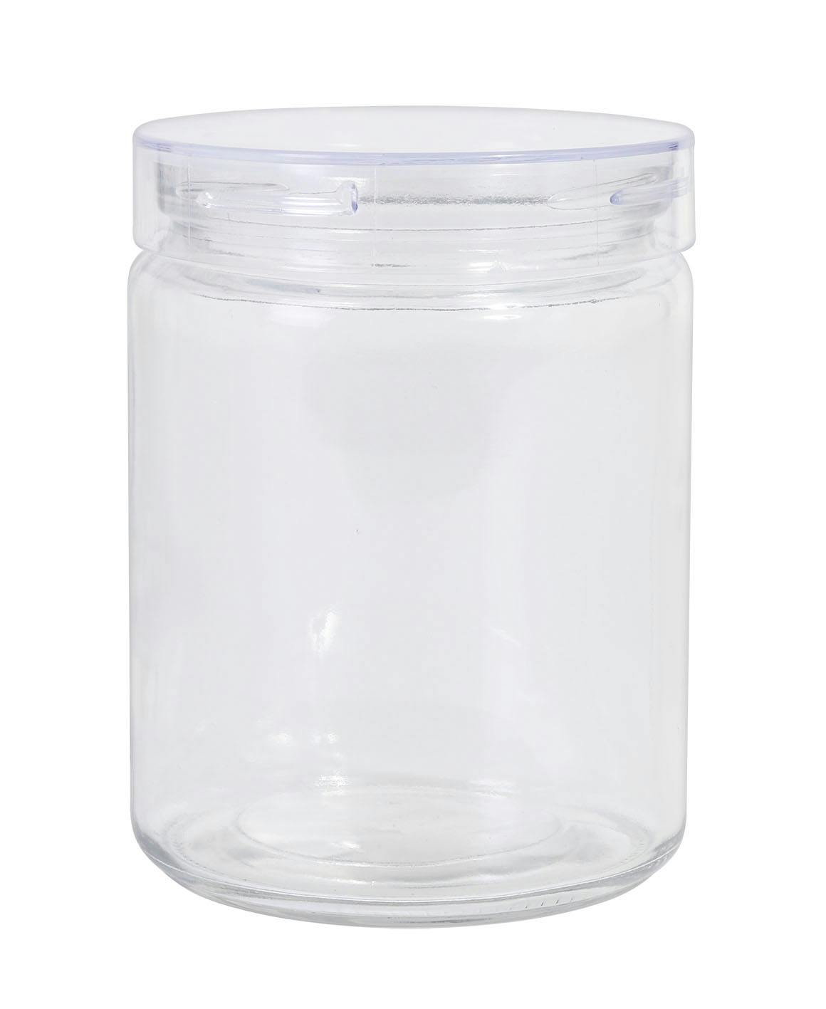 Bote de vidrio para yogurtera con tapa de plástico, frasco, tarro