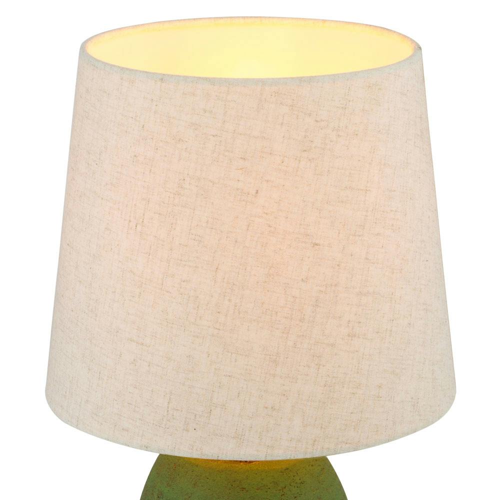 Luxus LED Tisch Lampe Wohn Ess Zimmer Beistell Lese Leuchte gold-farben Samt 
