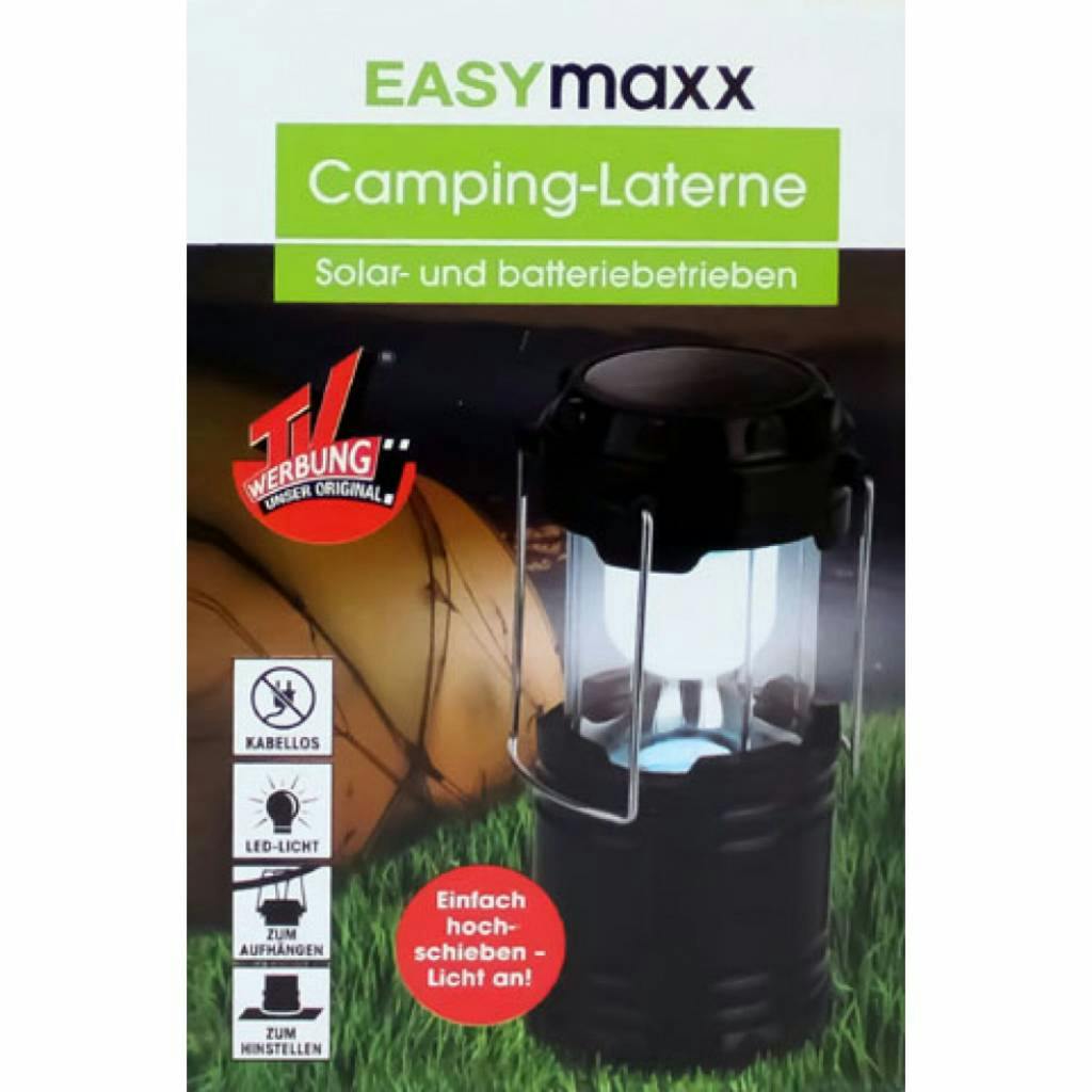 2x Camping Laterne Solar Easymaxx Camping Freizeit Leuchtmittel #7054 