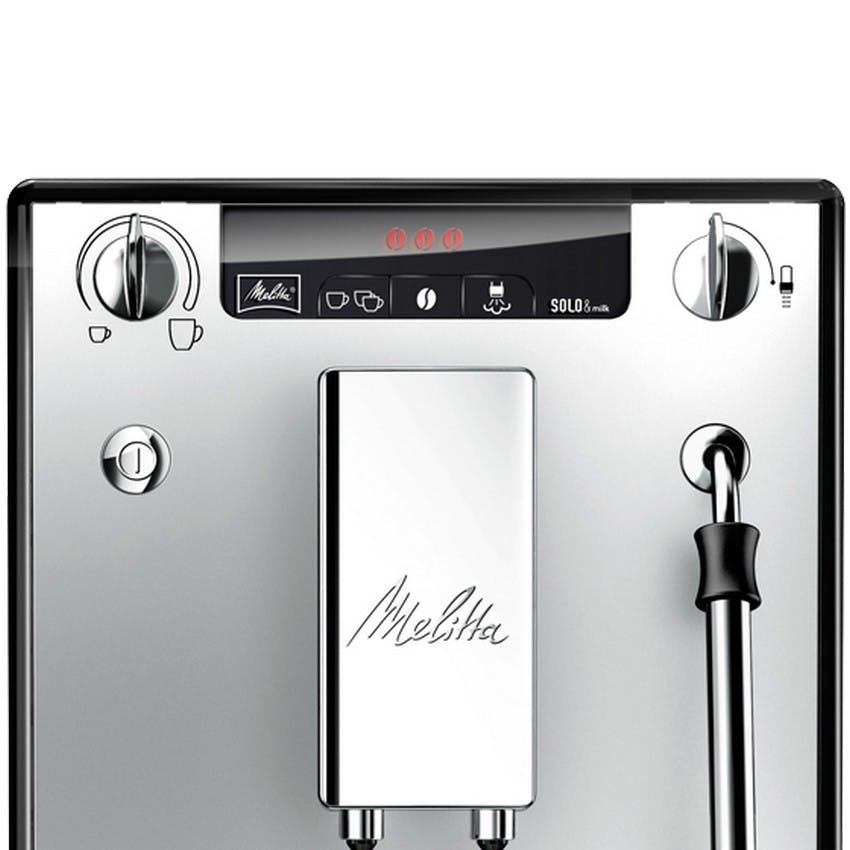 Melitta Solo&Milk E953-102, Cafetera Superautomática con Sistema de Leche,  Molinillo, 15 Bares, Café en Grano, Limpieza Automática, Personalizable,  Plata : : Hogar y cocina