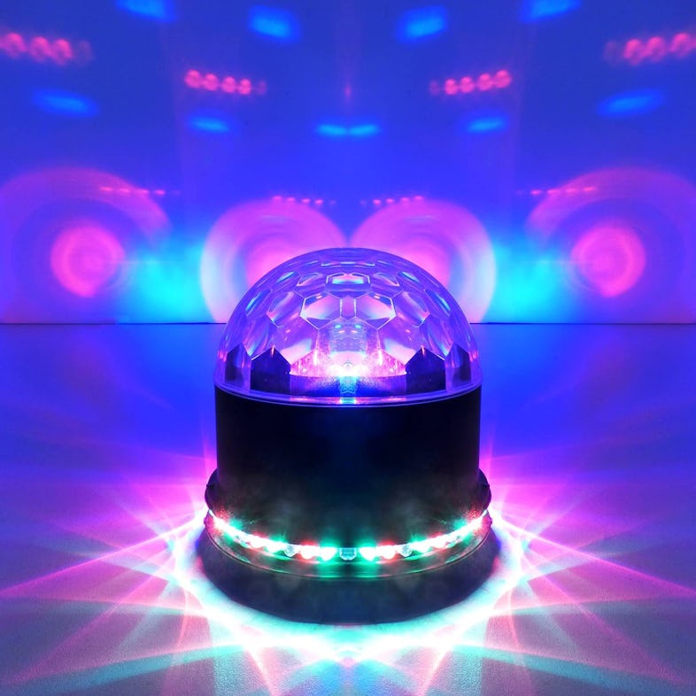 2 Boule à facettes lumières rotative, lumineuses, LED