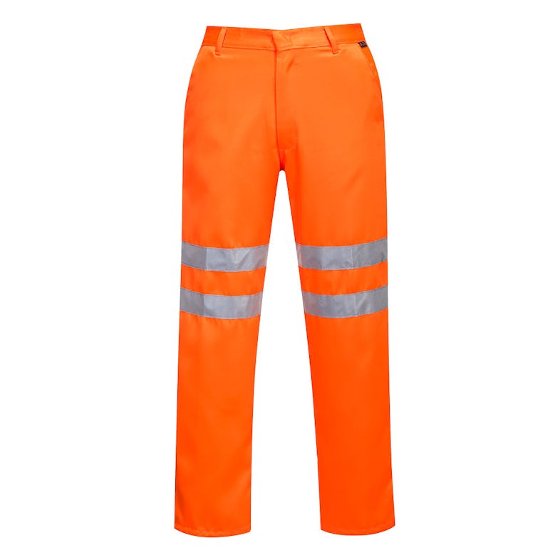 Portwest - Pantalon de travail haute visibilité orange RIS Orange ...