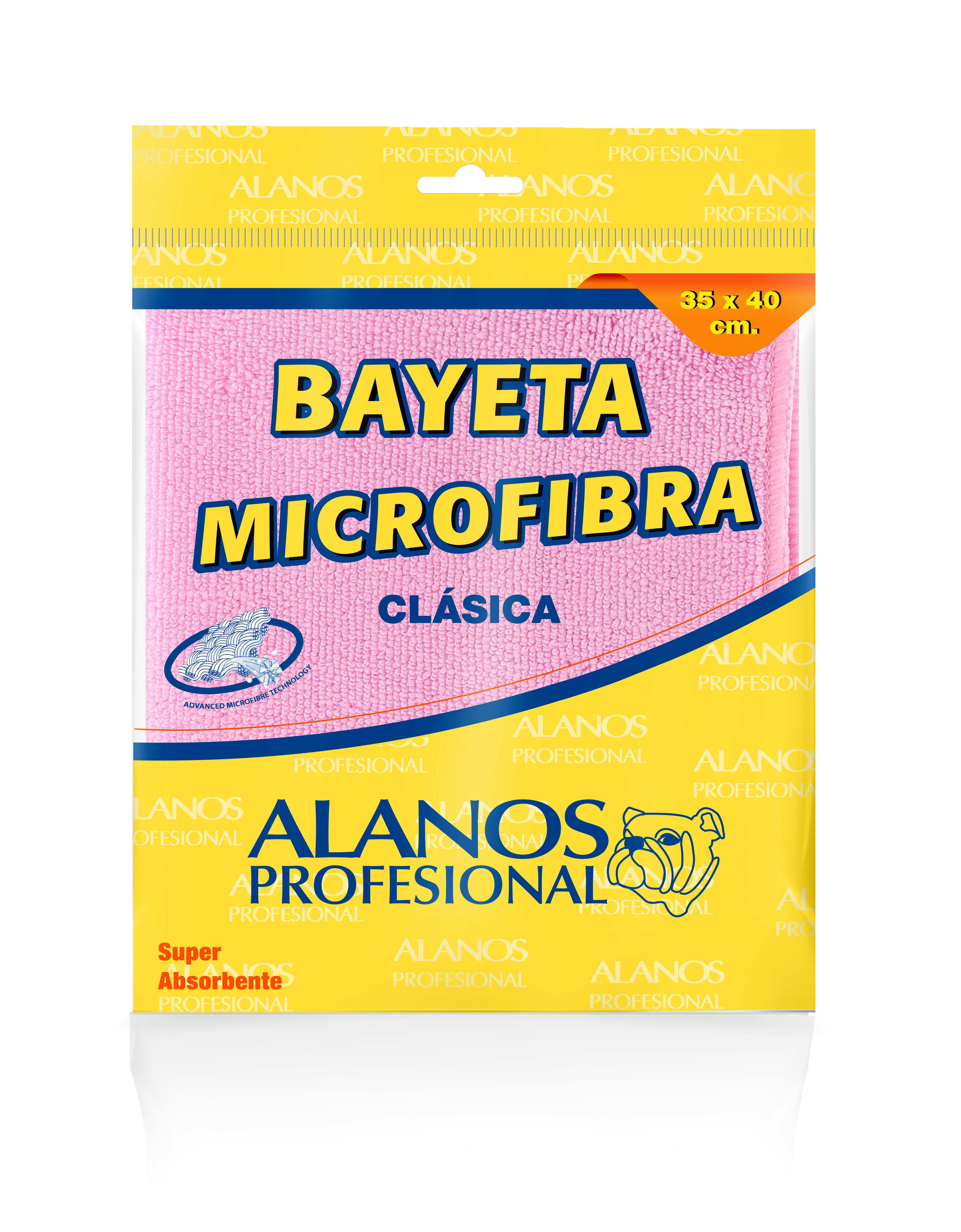 Pack 12 Alanos Bayeta Microfibras Rosa 35x40 | Makro