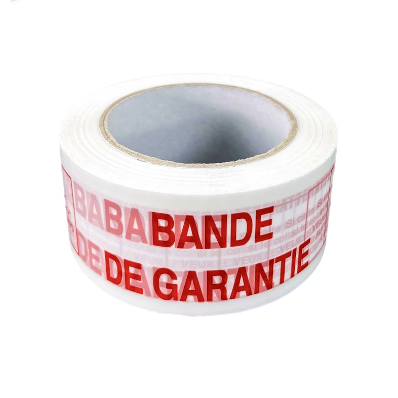Lot de 36 Rouleau de ruban adhésif imprimé BANDE DE GARANTIE