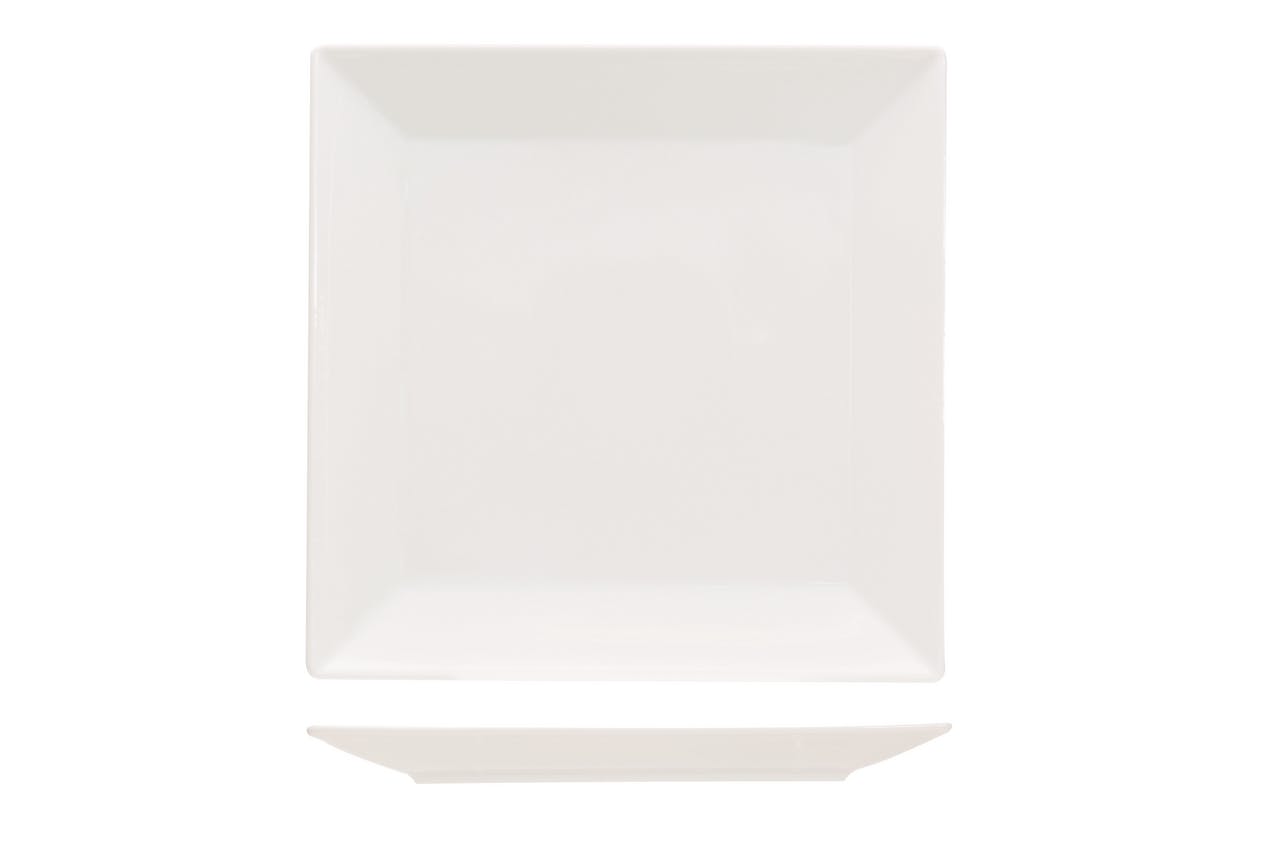 METRO Professional Plat bord Modern, porselein, 27 x 27 cm, vierkant