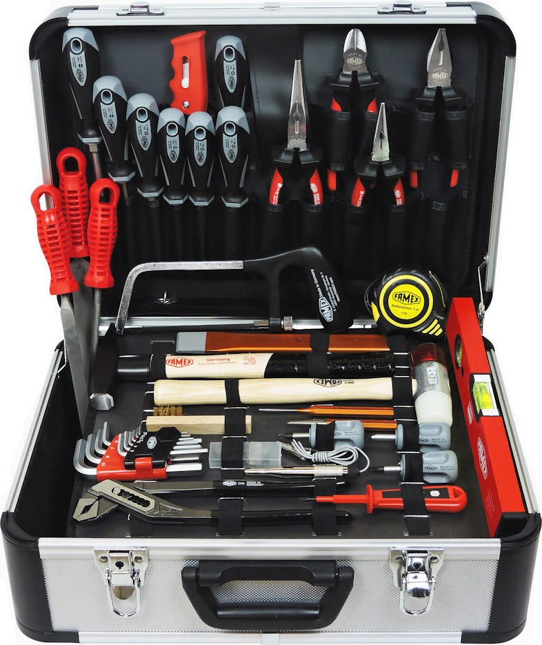 Set Werkzeug - PROFESSIONAL Profi Werkzeugkoffer mit 720-88 | Marktplatz FAMEX METRO Alu