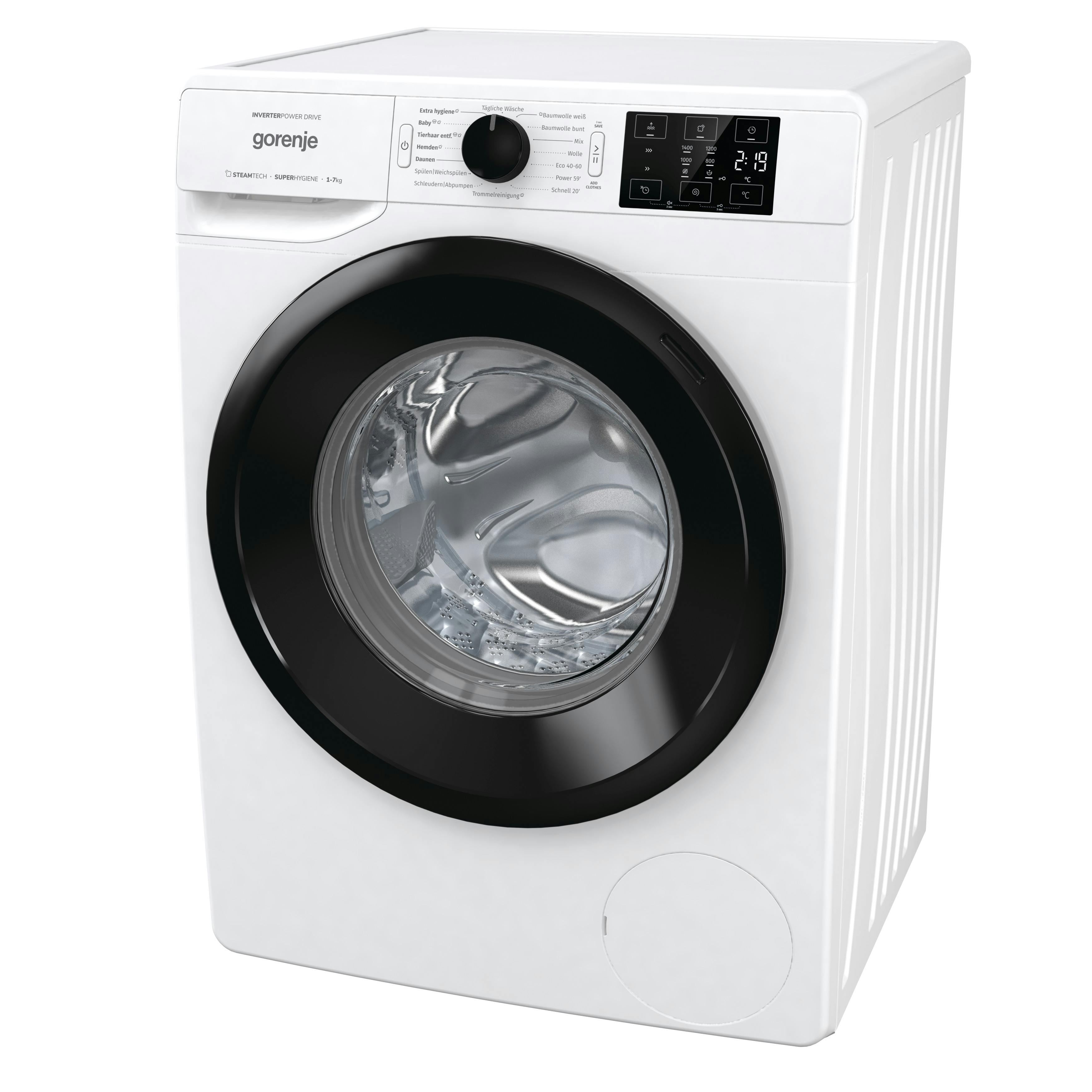 Gorenje WNEI 74 ADPS Waschmaschine | Weiß 1400 kg Marktplatz 7 Frontlader RPM METRO