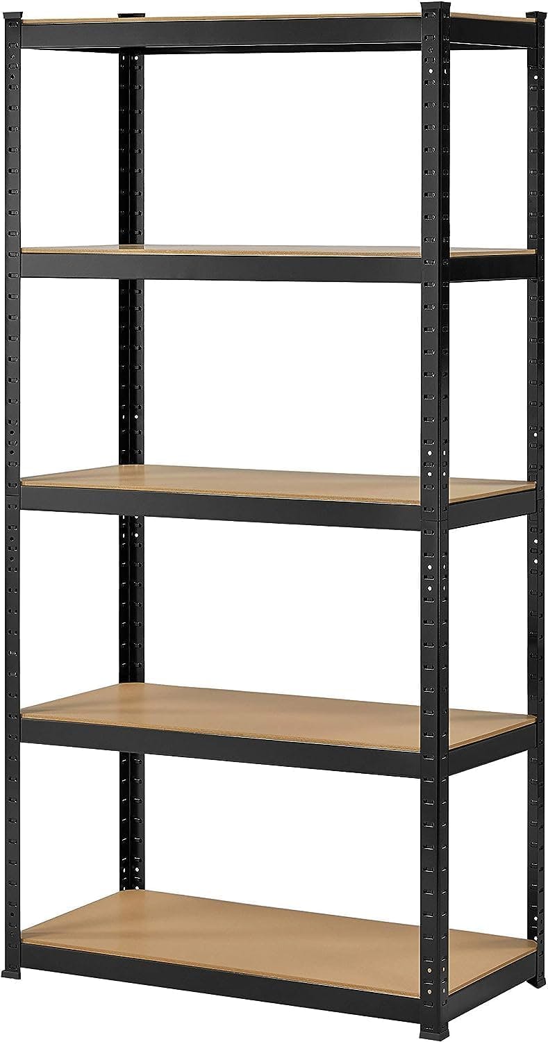 Estantería de metal color negro 3 estantes de 58x58x16 cm  (anchoxaltoxfondo)