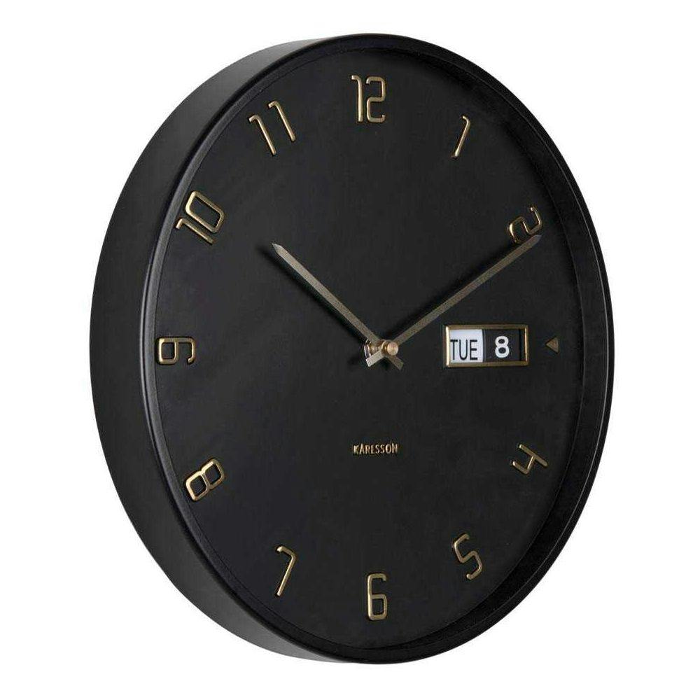 Horloge murale en aluminium Flip noir Karlsson | METRO