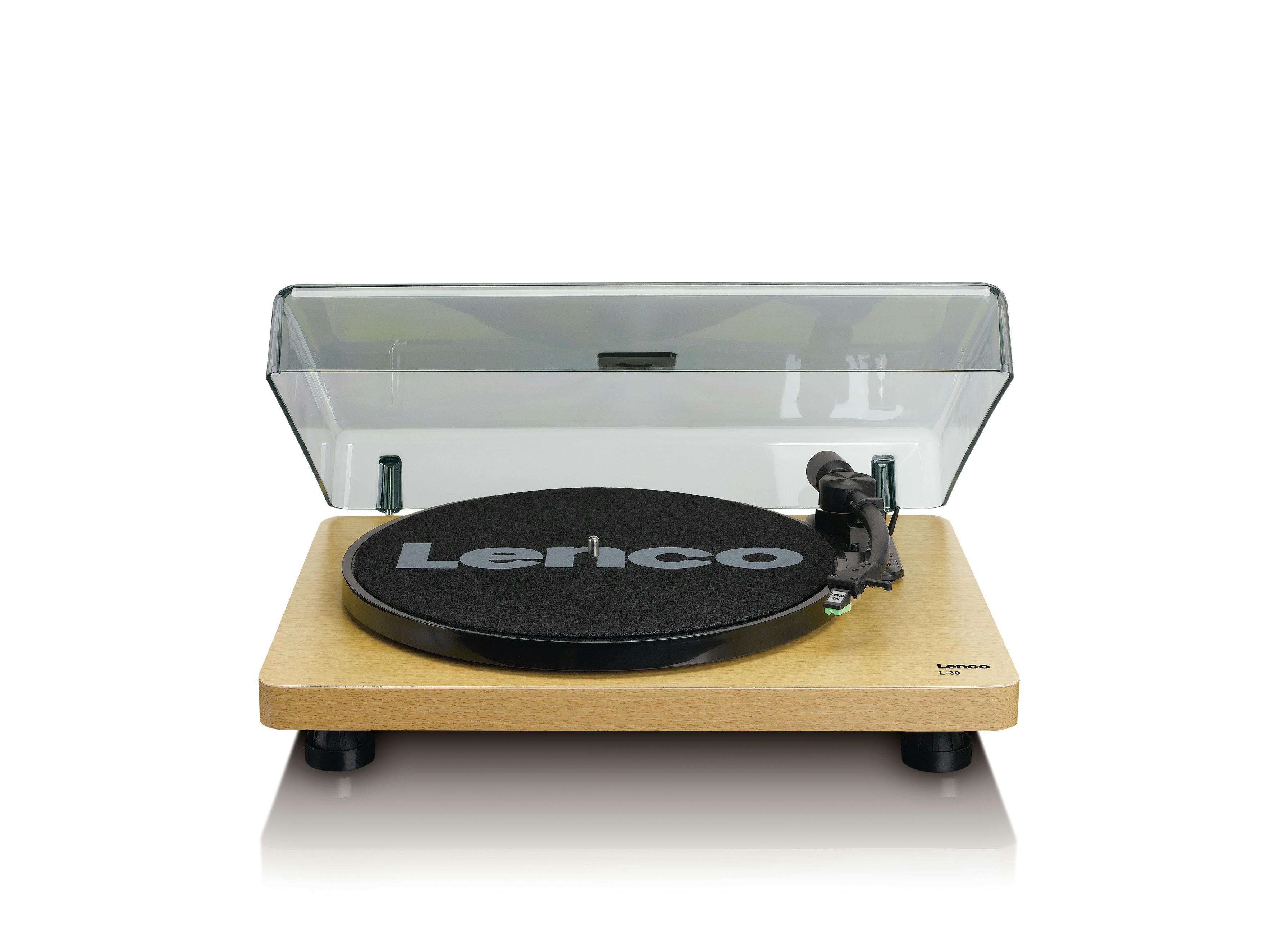 Lenco L-30 WOOD Plattenspieler Audio-Plattenspieler mit Riemenantrieb |  METRO Marktplatz